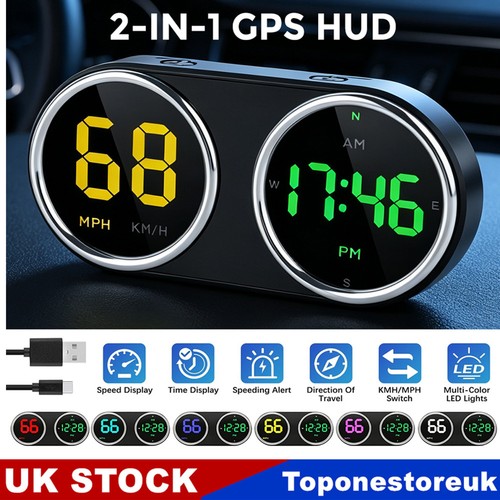 Digital gps speedometer hud - gps,