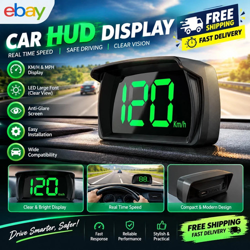 Digital gps hud speedo speed - digital,